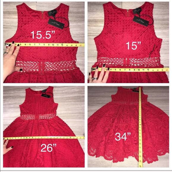 SOLD-Romeo + Juliet Couture Peekaboo Crochet Dress - Picture 8 of 8